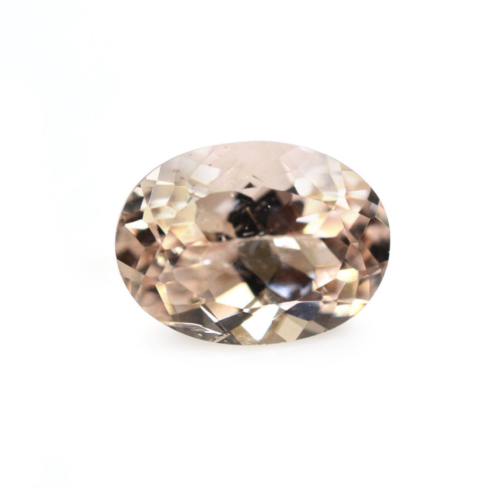 PEACH MORGANITE CUT OVAL (AAA/HI) 8X6MM 1.40 Cts.