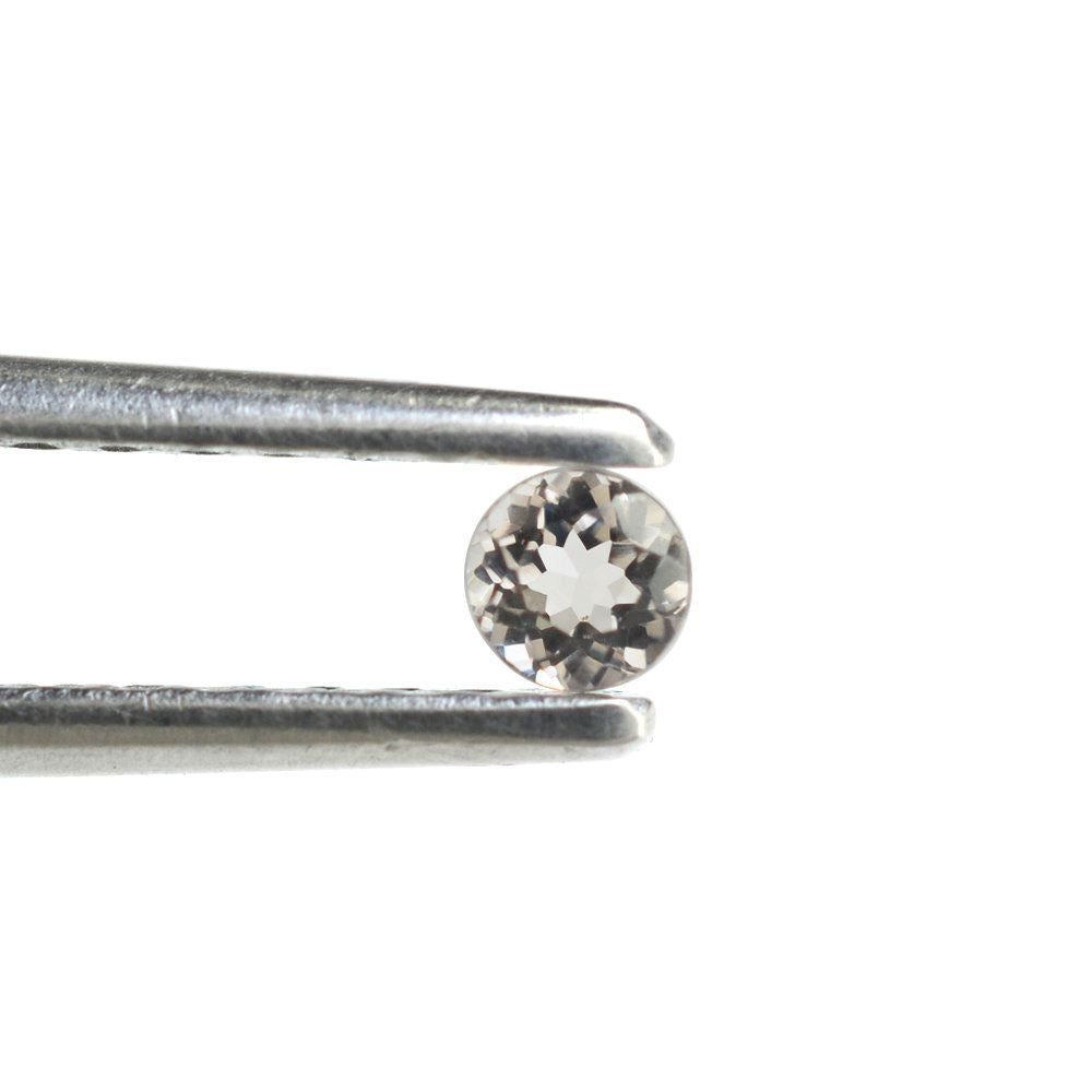 PEACH MORGANITE CUT ROUND (A) 3MM 0.11 Cts.