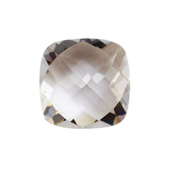 PEACH MORGANITE CHECKER CUT CUSHION (A) 10MM 3.97 Cts.