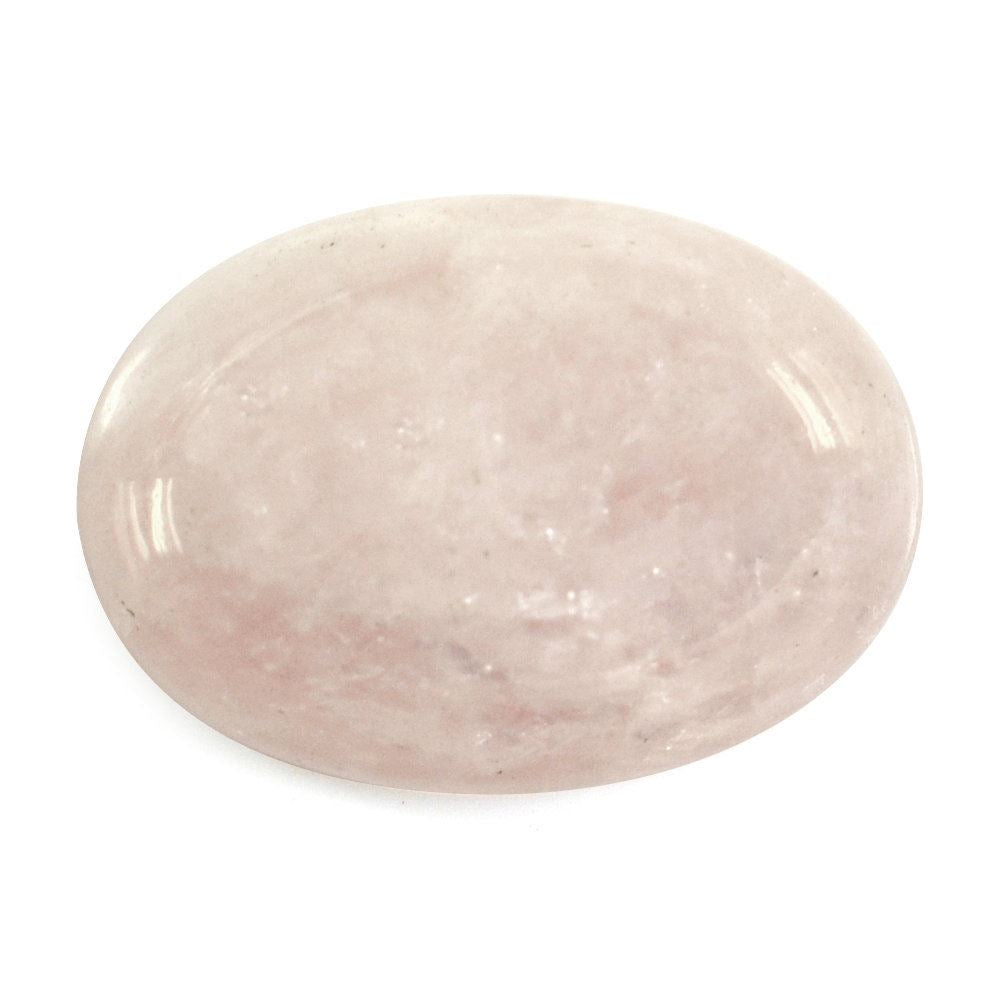 MILKY MORGANITE OVAL CAB 14X10MM 5.50 Cts.