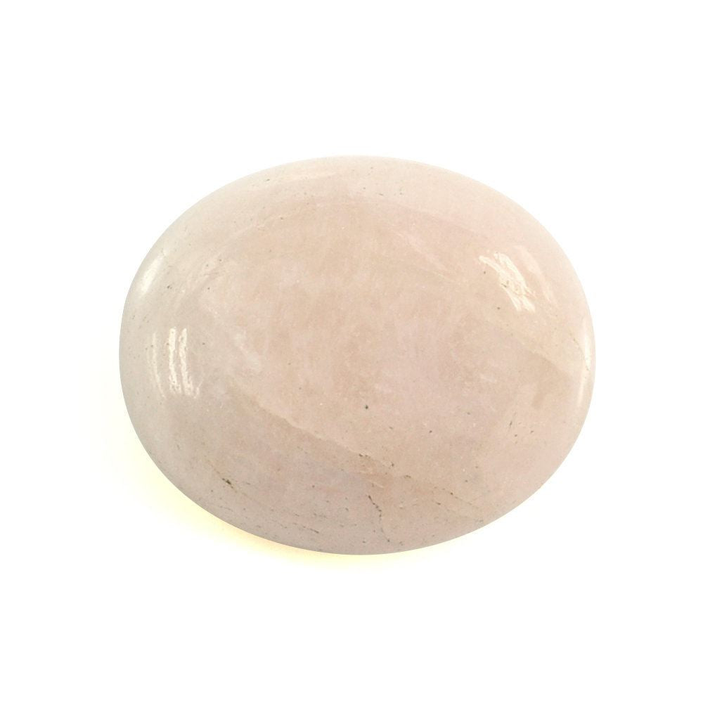 MILKY MORGANITE OVAL CAB 12X10MM 4.61 Cts.