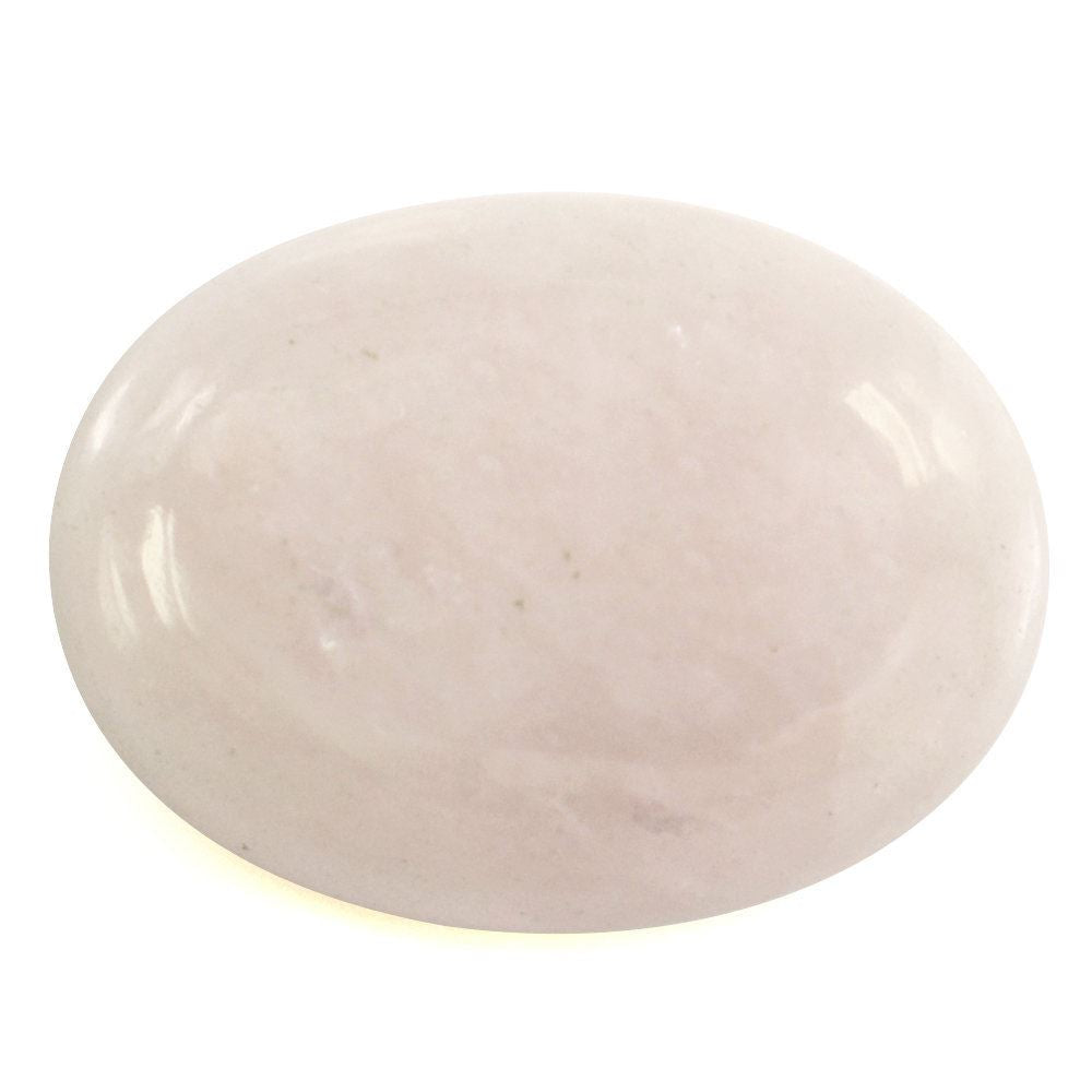 MILKY MORGANITE OVAL CAB 16X12MM 8.74 Cts.