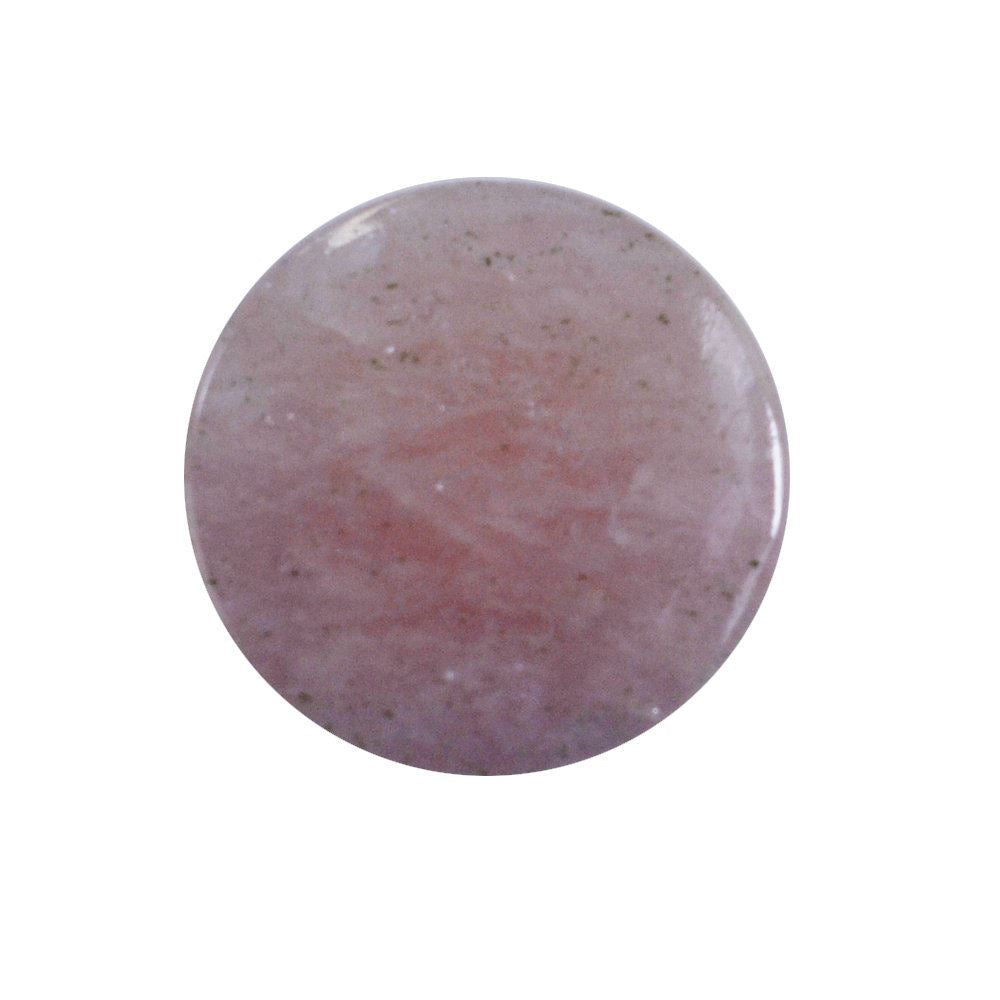 MILKY MORGANITE ROUND CAB 14MM 9.96 Cts.