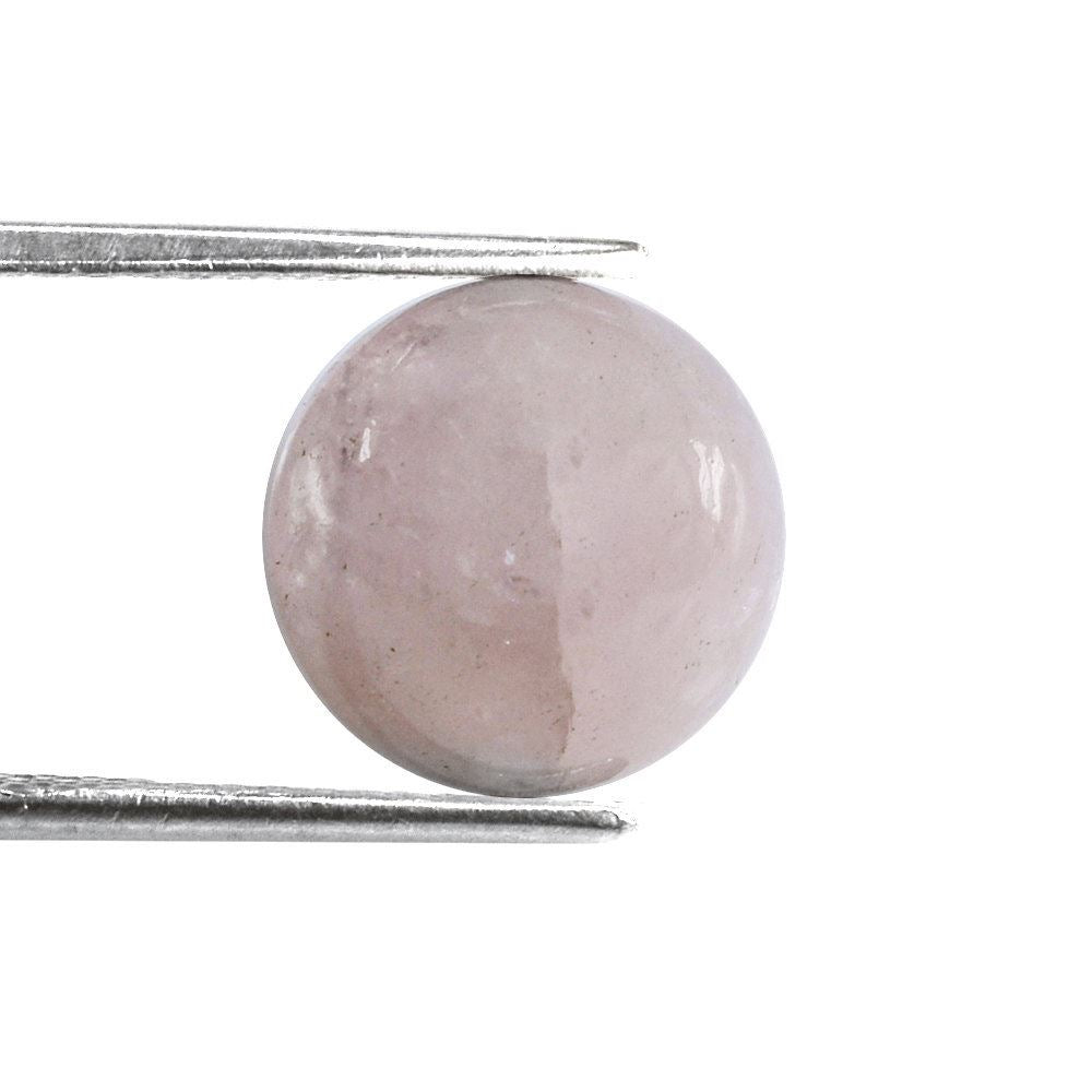 MILKY MORGANITE ROUND CAB 12MM 6.24 Cts.