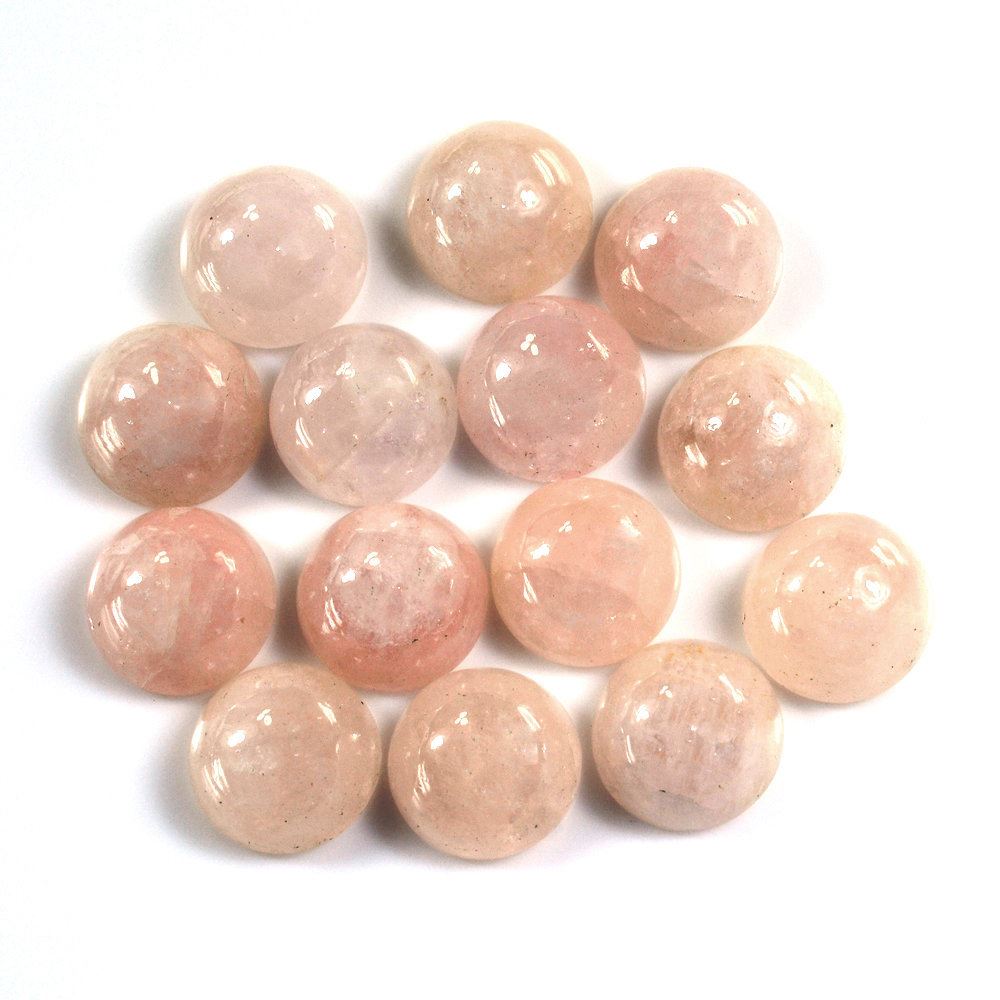 MILKY MORGANITE ROUND CAB 12MM 6.24 Cts.