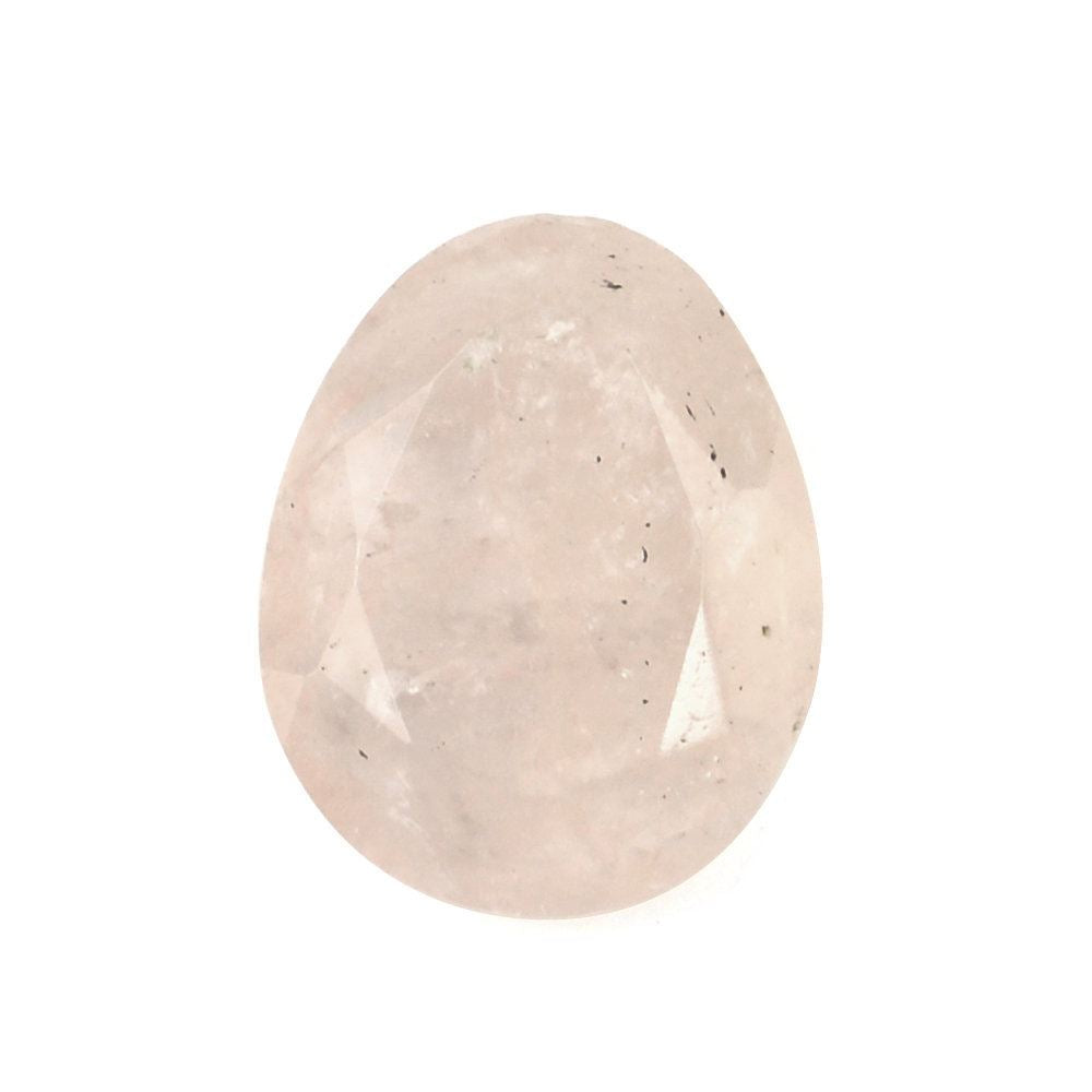 MILKY MORGANITE BOTH SIDE TABLE CUT IRREGULAR PEARISH 9X7MM 1.57 Cts.