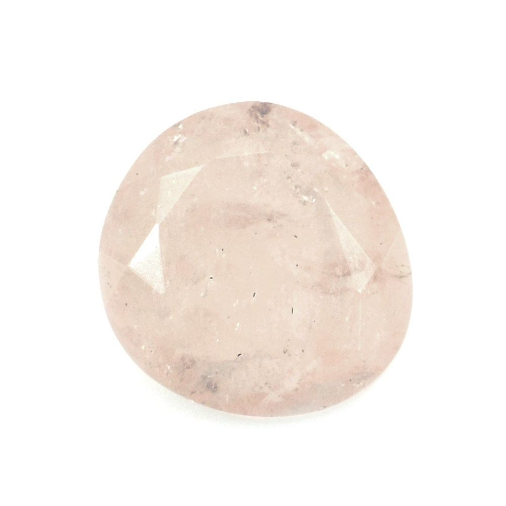 MILKY MORGANITE BOTH SIDE TABLE CUT PEARISH 9X8.50MM 1.91 Cts.