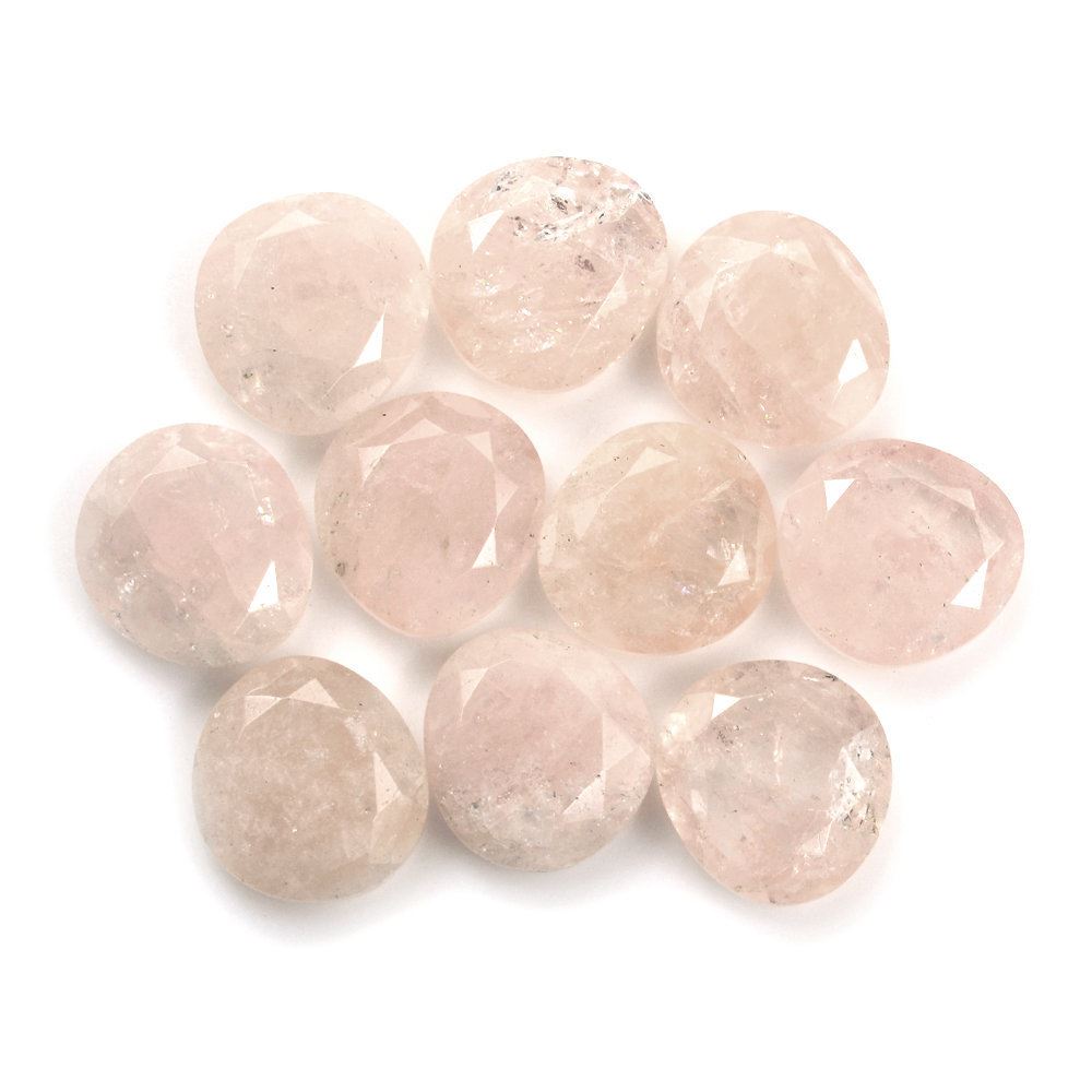 MILKY MORGANITE BOTH SIDE TABLE CUT PEARISH 9X8.50MM 1.91 Cts.