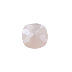 MILKY MORGANITE FLOWER CUT CUSHION 7MM 2.08 Cts.