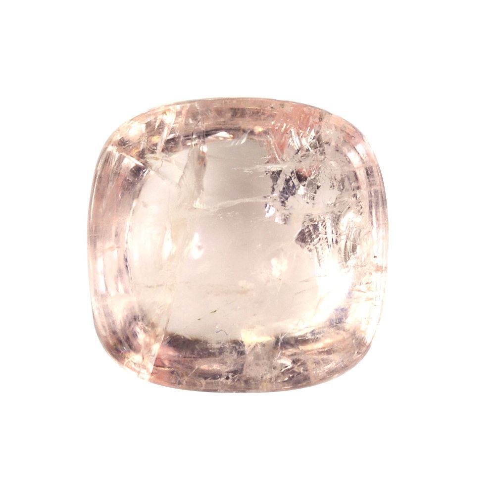 MILKY MORGANITE ROUND CAB 12MM 6.33 Cts.