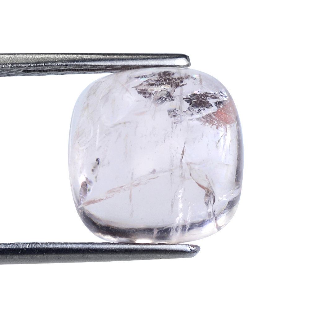 MILKY MORGANITE ROUND CAB 12MM 6.33 Cts.