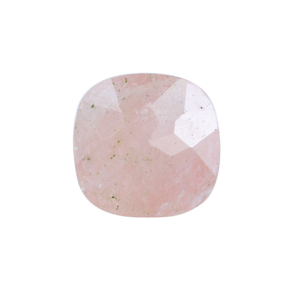 MILKY MORGANITE FLOWER CUT CUSHION 11MM 4.61 Cts.