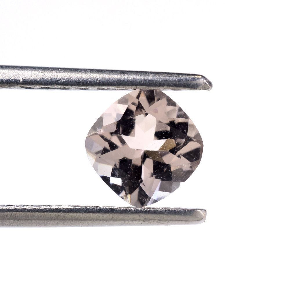 PEACH MORGANITE CUT CUSHION (AA/SI) 6MM 0.84 Cts.