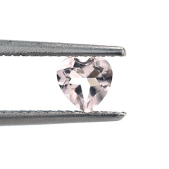 PEACH MORGANITE CUT HEART (A) 5.00MM 0.40 Cts.