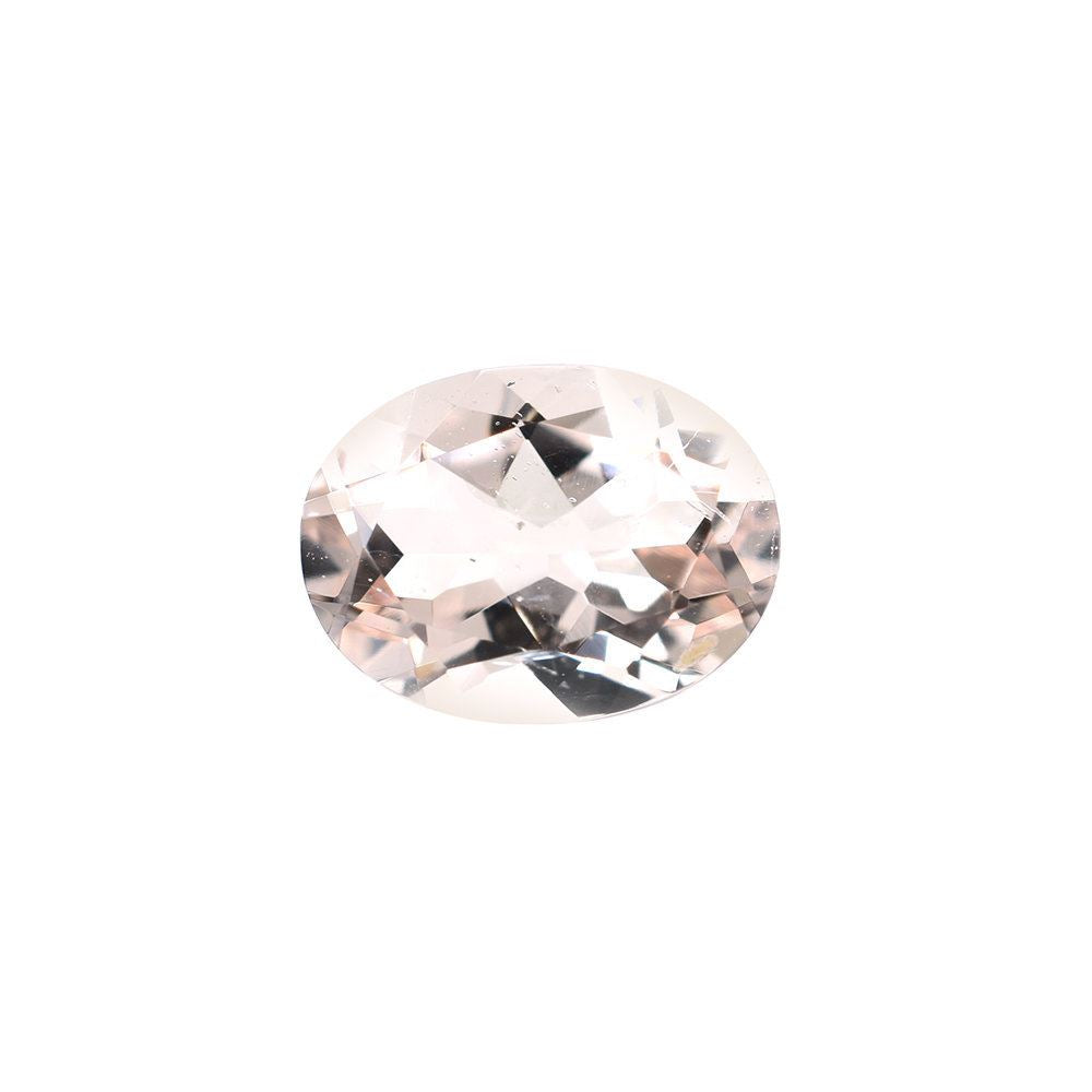 PEACH MORGANITE CUT OVAL (AA/SI) 8X6MM 1.13 Cts.