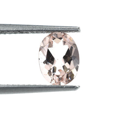 PEACH MORGANITE CUT OVAL (AA/SI) 8X6MM 1.13 Cts.