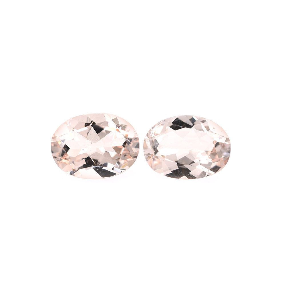 PEACH MORGANITE CUT OVAL (AA/SI) 8X6MM 1.13 Cts.