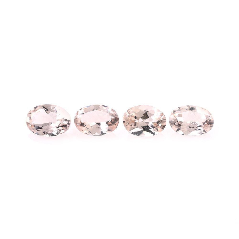 PEACH MORGANITE CUT OVAL (AA/SI) 7X5MM 0.60 Cts.