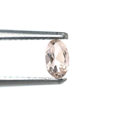 PEACH MORGANITE CUT OVAL (A/SI) 5X3MM 0.18 Cts.