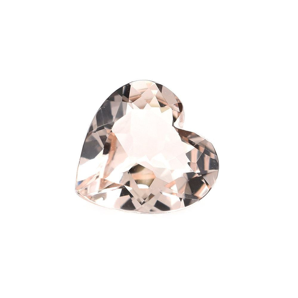 PEACH MORGANITE CUT HEART (AA/SI) 8X8MM 1.48 Cts.