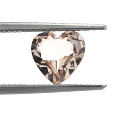 PEACH MORGANITE CUT HEART (AA/SI) 8X8MM 1.48 Cts.