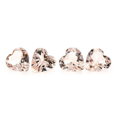 PEACH MORGANITE CUT HEART (AA/SI) 8X8MM 1.48 Cts.