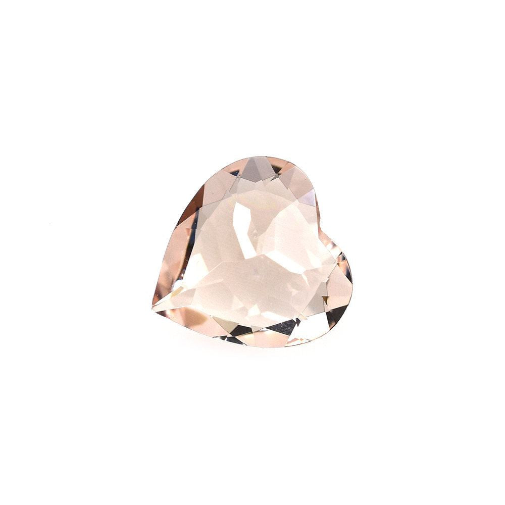 PEACH MORGANITE CUT HEART (AA/HI) 8X8MM 1.50 Cts.