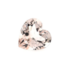 PEACH MORGANITE CUT HEART (AA/CLEAN)  8X8MM 1.47 Cts.