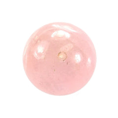 PINK MORGANITE (MILKY) PLAIN ROUND BALL (HALF DRILL 1.20MM) 10-10.50MM 7.58 Cts.