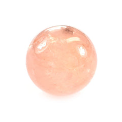 PEACH MORGANITE (MILKY) PLAIN ROUND BALL 11-11.50MM 10.34 Cts.