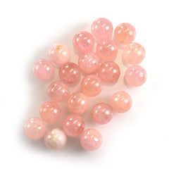 PINK MORGANITE (MILKY) PLAIN ROUND BALL 10-10.50MM 7.66 Cts.