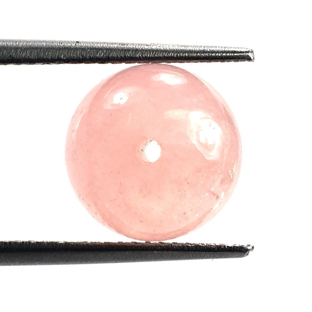 PINK MORGANITE (MILKY) PLAIN ROUND BALL (FULL DRILL-1.20MM) 10-10.50MM 7.63 Cts.