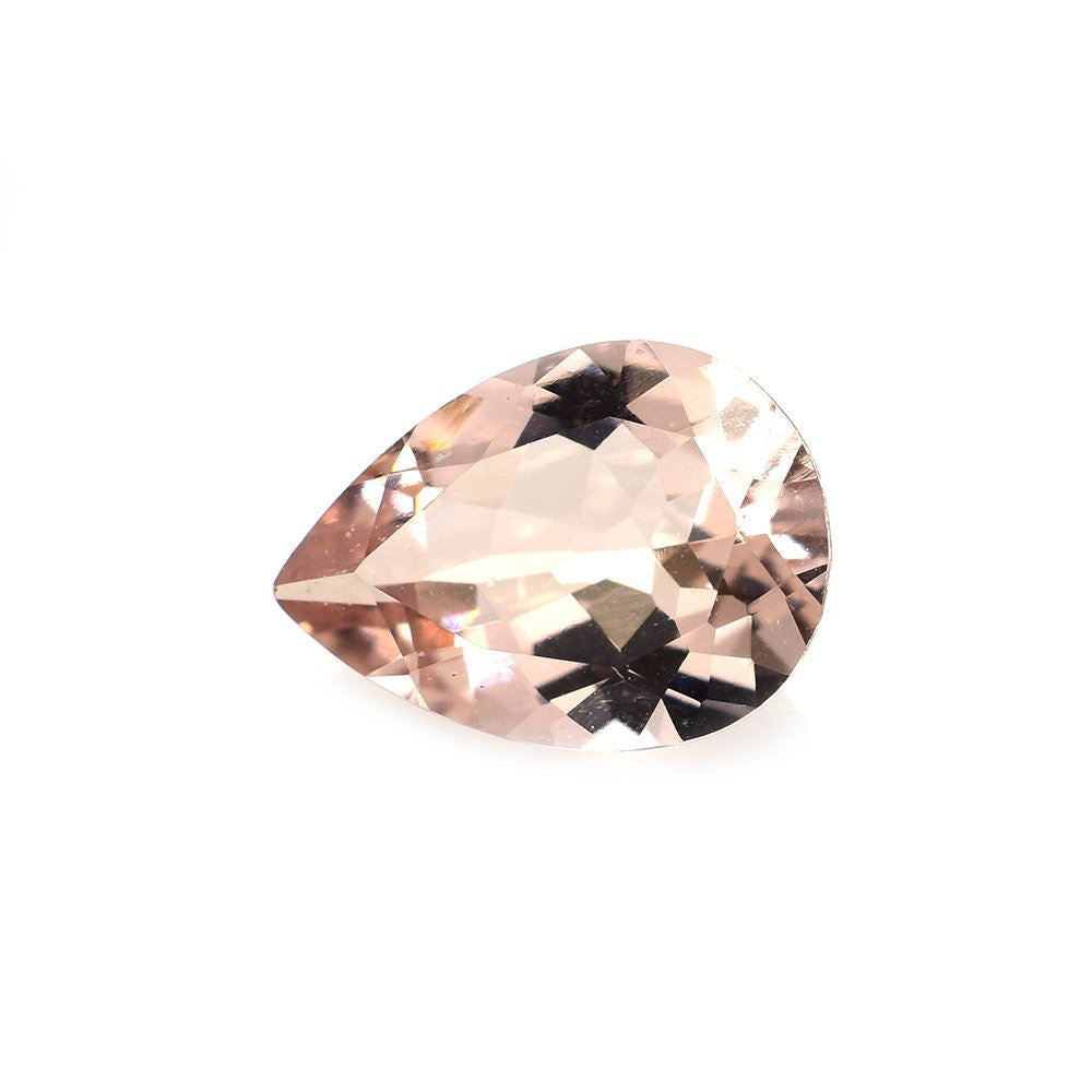 PEACH MORGANITE CUT PEAR 9.00X6.50 MM (AAA/SI) 1.10 Cts.