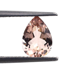 PEACH MORGANITE CUT PEAR 9.00X6.50 MM (AAA/SI) 1.10 Cts.