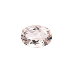 PEACH MORGANITE CUT OVAL (AA/HI) 7X5MM 0.64 Cts.