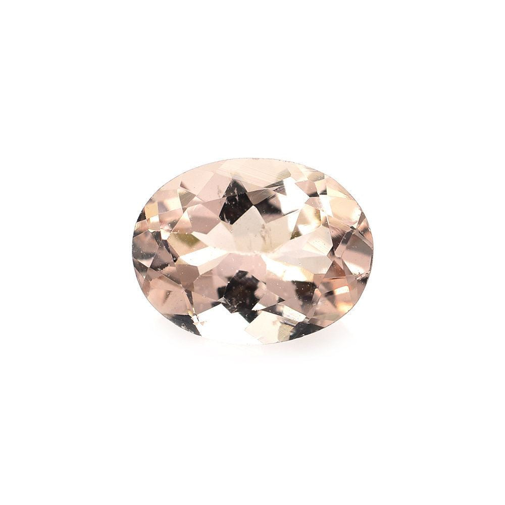 PEACH MORGANITE CUT OVAL (AAA/HI) 9X7MM 1.65 Cts.