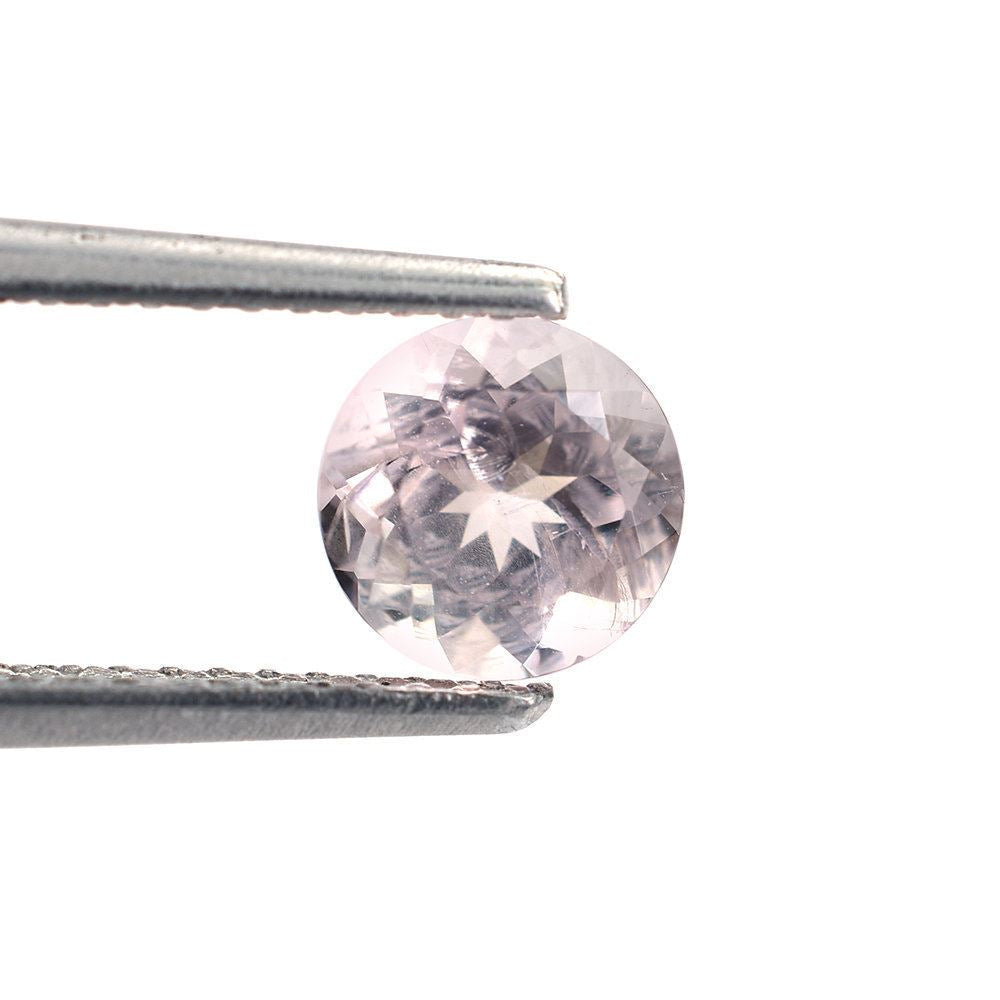 PINK MORGANITE CUT ROUND (AA/HI) 6.00MM 0.75 Cts.