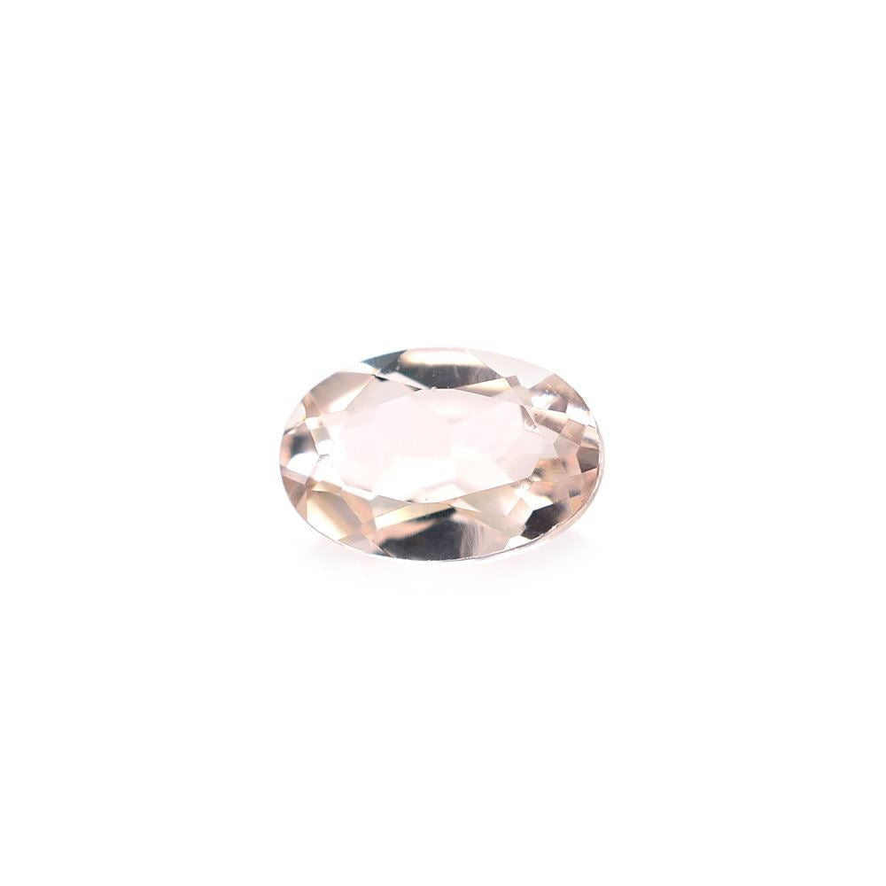 PEACH MORGANITE CUT OVAL (AA/SI) (WINDOW) 6X4MM 0.37 Cts.