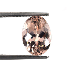 PEACH MORGANITE CUT OVAL (AAA/SI) 11X8MM 2.80 Cts.