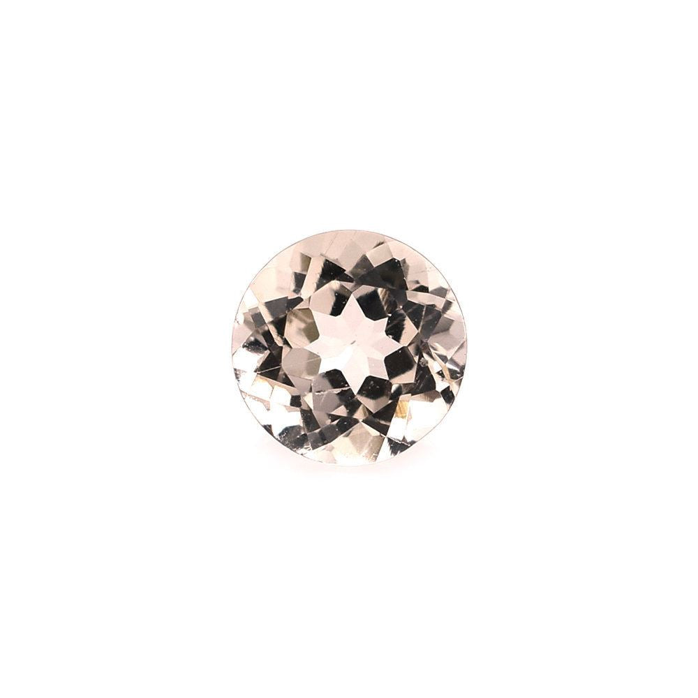 PEACH MORGANITE CUT ROUND (YELLOWISH) (AA/SI) 5.00MM 0.44 Cts.