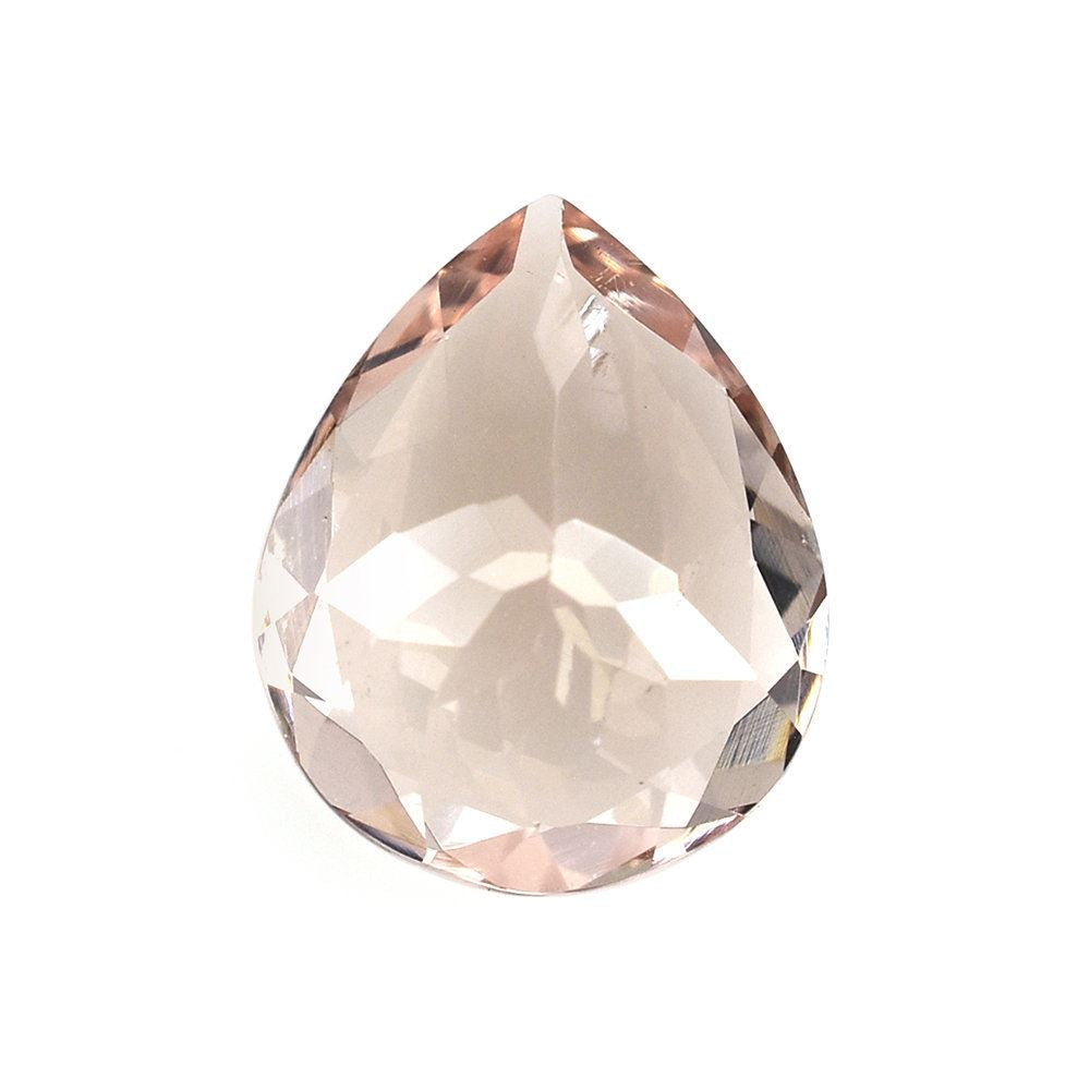 PEACH MORGANITE CUT PEAR (AA/SI) (WINDOW) 11X9MM 2.60 Cts.