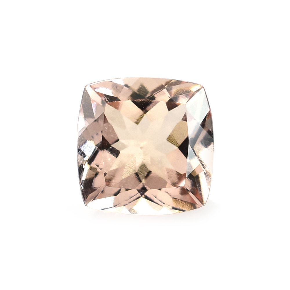 PEACH MORGANITE CUT CUSHION (AA/SI) 8X8MM 2.20 Cts.