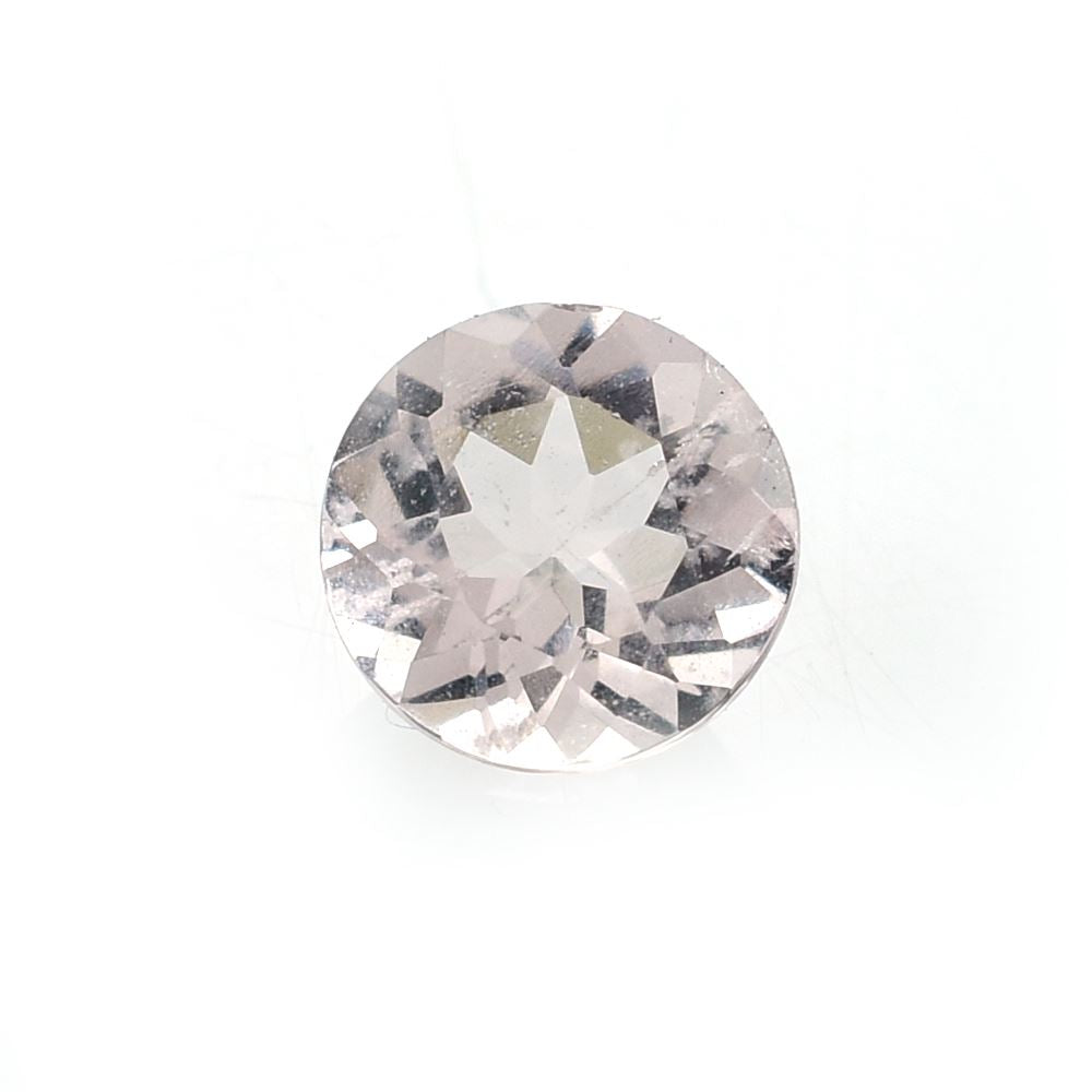 PEACH MORGANITE CUT ROUND (A/SI) 5.00 MM 0.40 Cts.