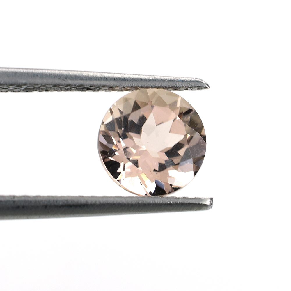 PEACH MORGANITE CUT ROUND (AAA/SI) 7.00X7.00 MM 1.29 Cts.