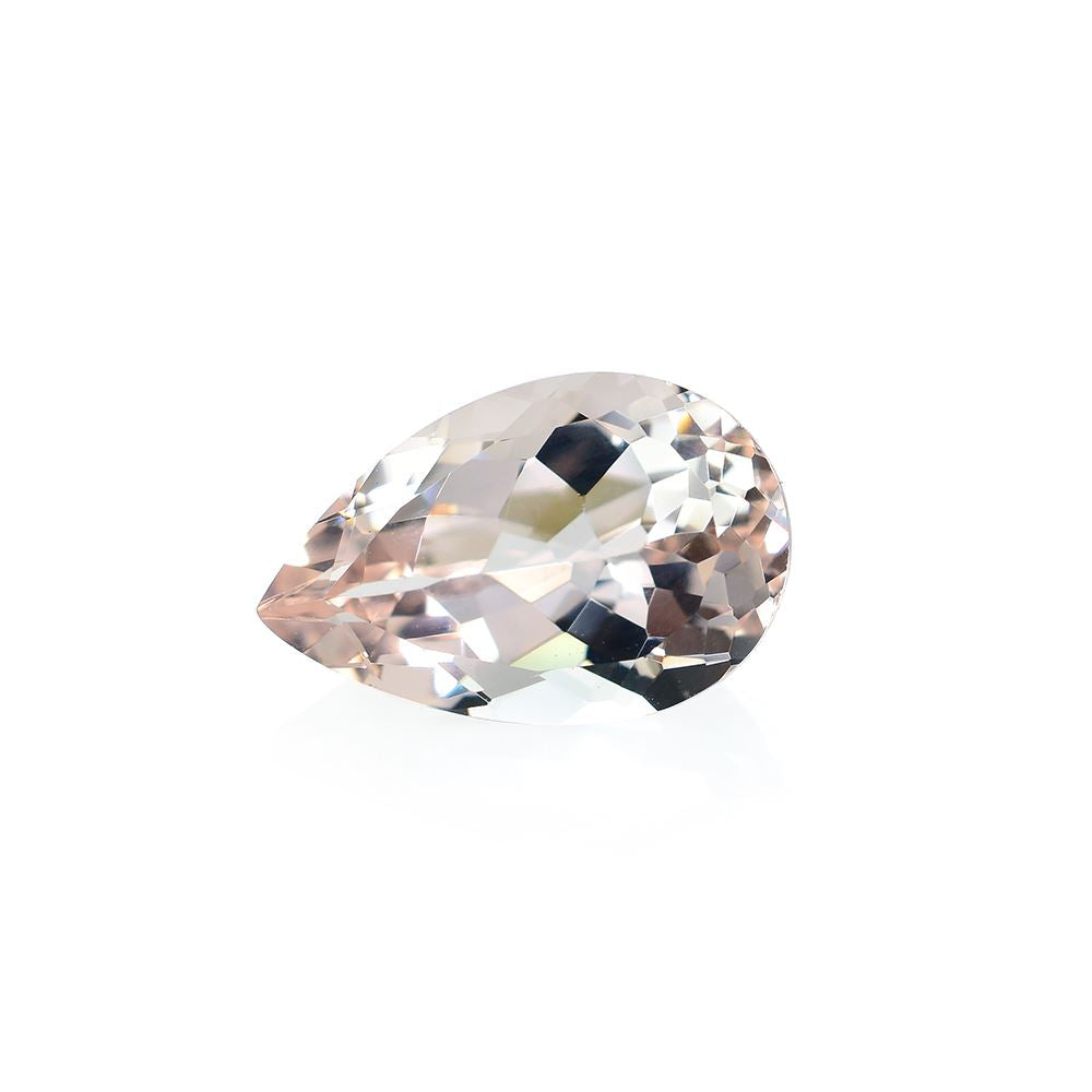 PEACH MORGANITE CUT PEAR (A/CLEAN) 11.00X7.00 MM 2.20 Cts.