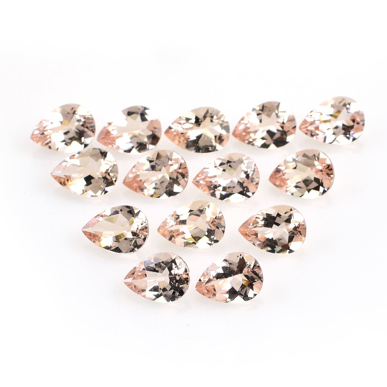 PEACH MORGANITE CUT PEAR (AA/SI) 9.00X6.50 MM 1.21 Cts.