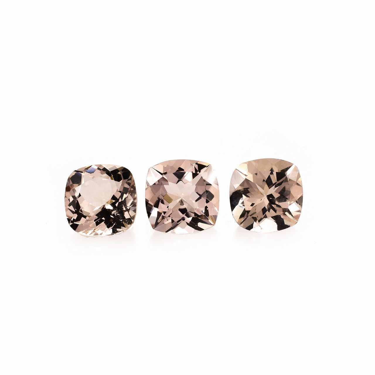 PEACH MORGANITE CUT CUSHION (AAA) 7.50X7.50 MM 1.48 Cts.