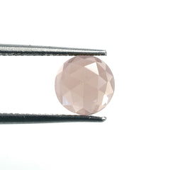 MORGANITE ROSE CUT ROUND CAB (AAA) 8.00X8.00 MM 1.89 Cts.