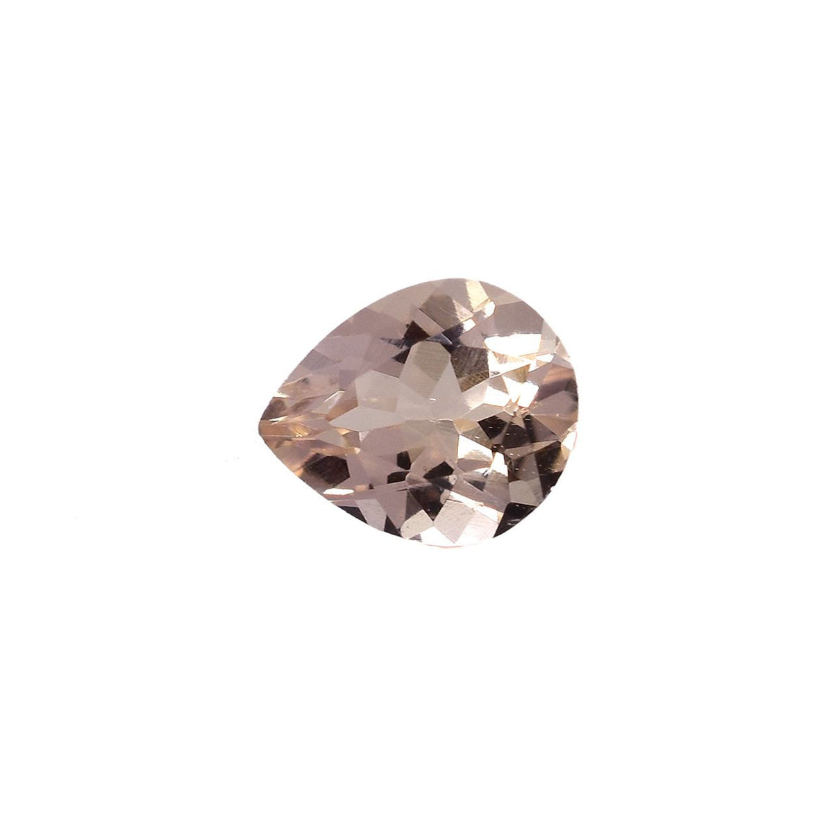 PEACH MORGANITE CUT PEAR (AA) 6.00X5.00 MM 0.54 Cts.