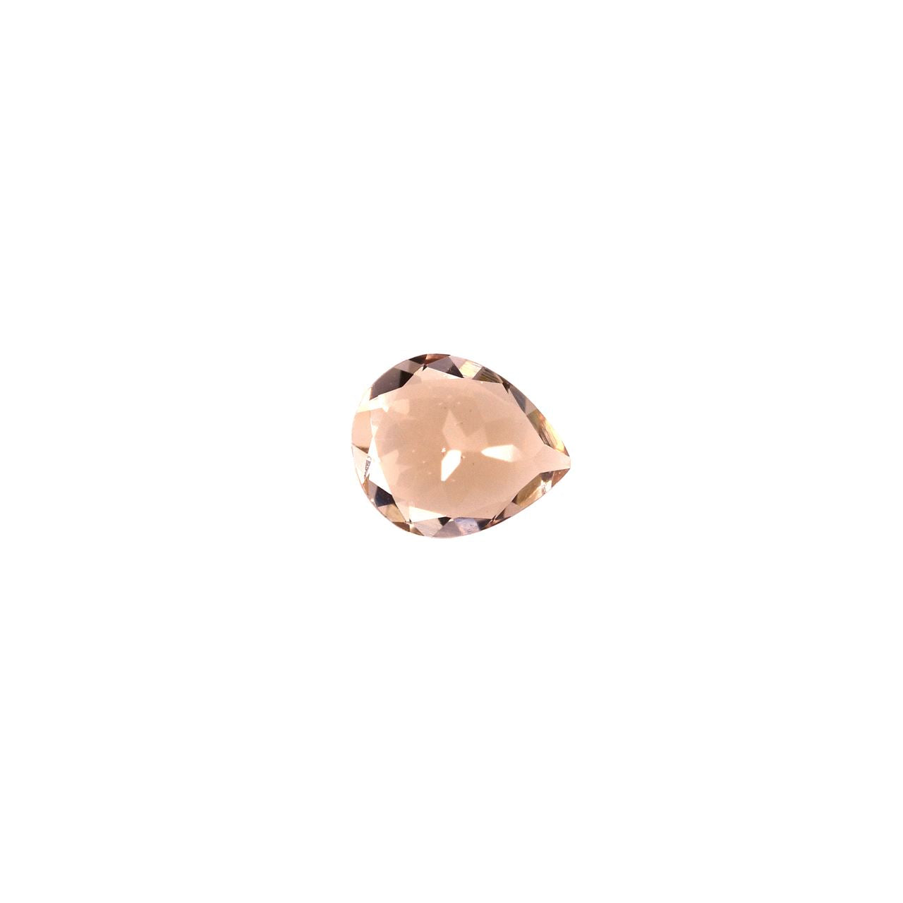 PEACH MORGANITE CUT PEAR (AA) 6.00X5.00 MM 0.54 Cts.